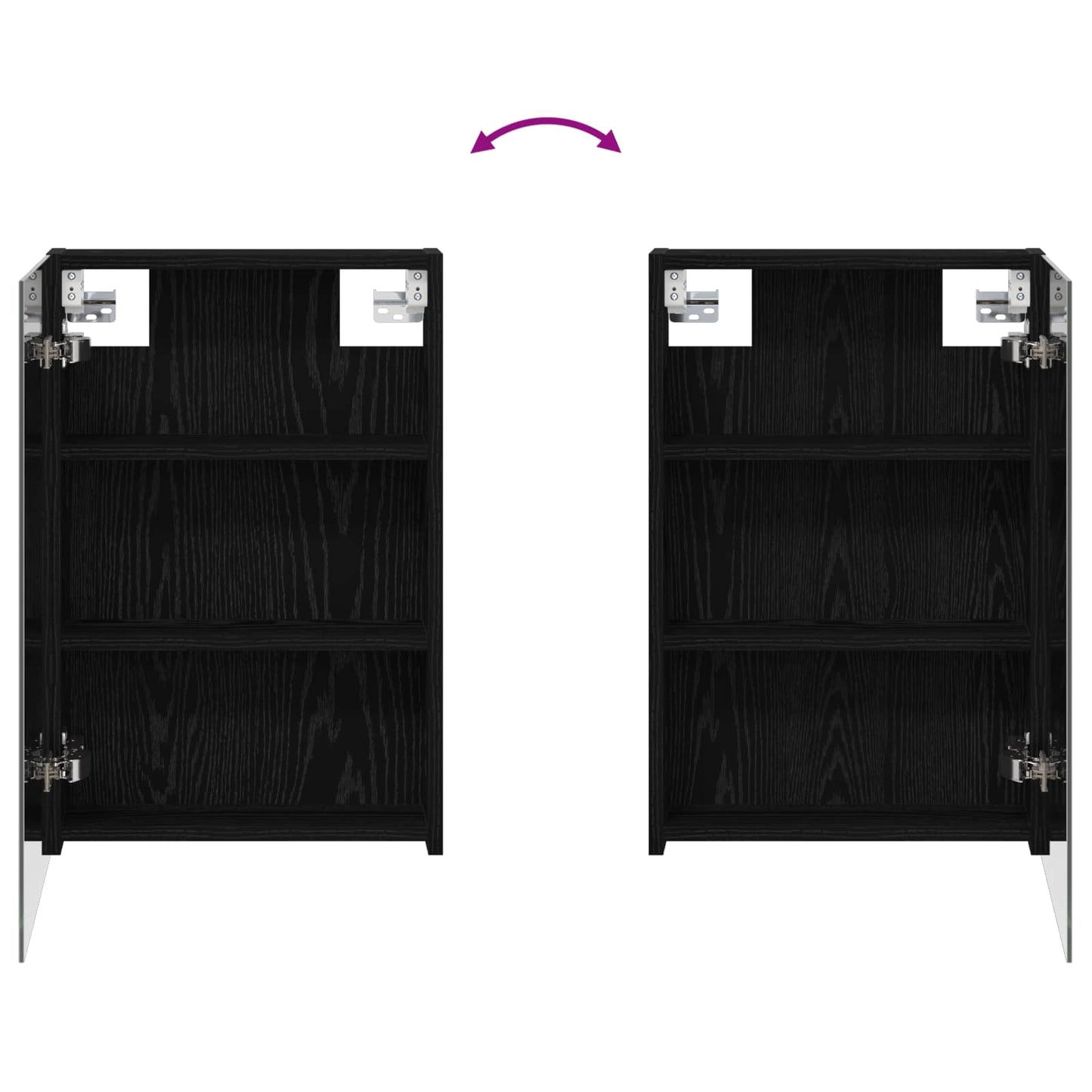 vidaXL Bathroom Cabinet Set 3 pcs 100 x 10.5 x 60.5 cm Engineered wood