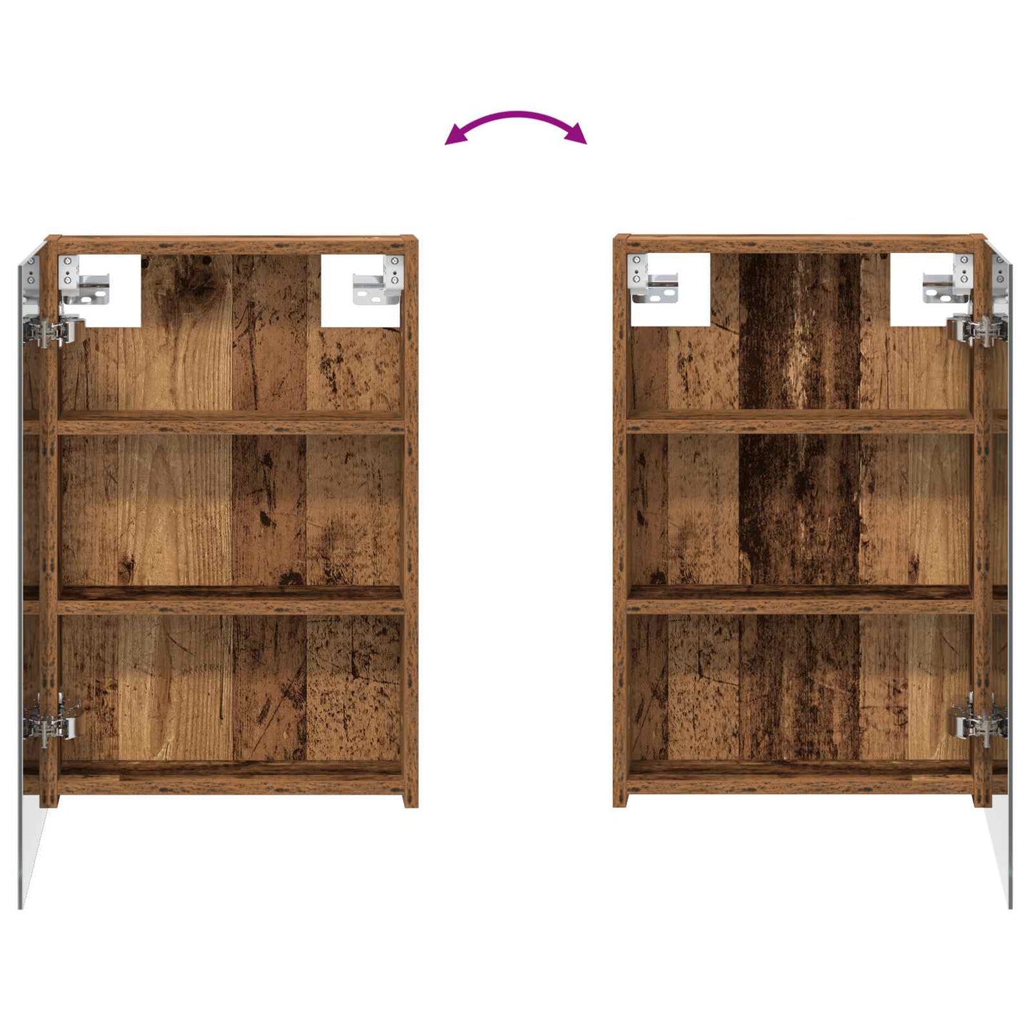 vidaXL Bathroom Cabinet Set 3 pcs 100 x 10.5 x 60.5 cm Engineered wood
