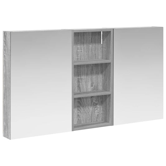 vidaXL Bathroom Cabinet Set 3 pcs 110 x 10.5 x 60.5 cm Engineered wood