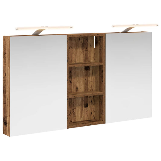 vidaXL Bathroom Cabinet Set 3 pcs 110 x 10.5 x 60.5 cm Engineered wood