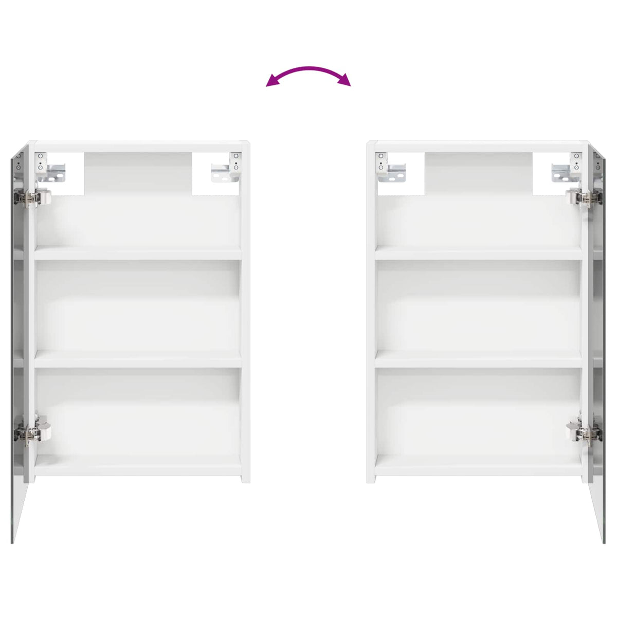 vidaXL Bathroom Cabinet Set 3 pcs 120 x 10.5 x 60.5 cm Engineered wood
