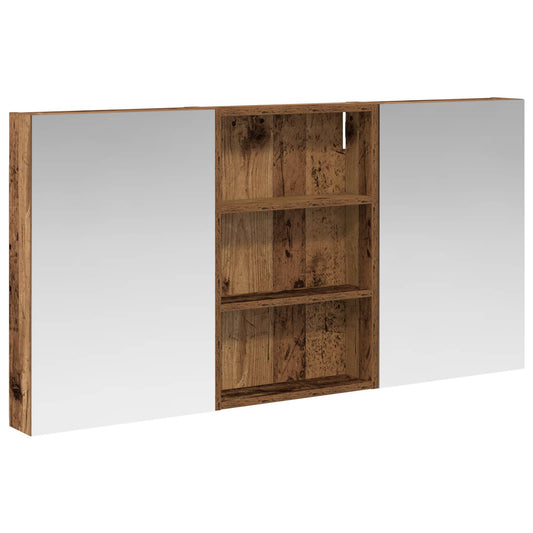 vidaXL Bathroom Cabinet Set 3 pcs 120 x 10.5 x 60.5 cm Engineered wood
