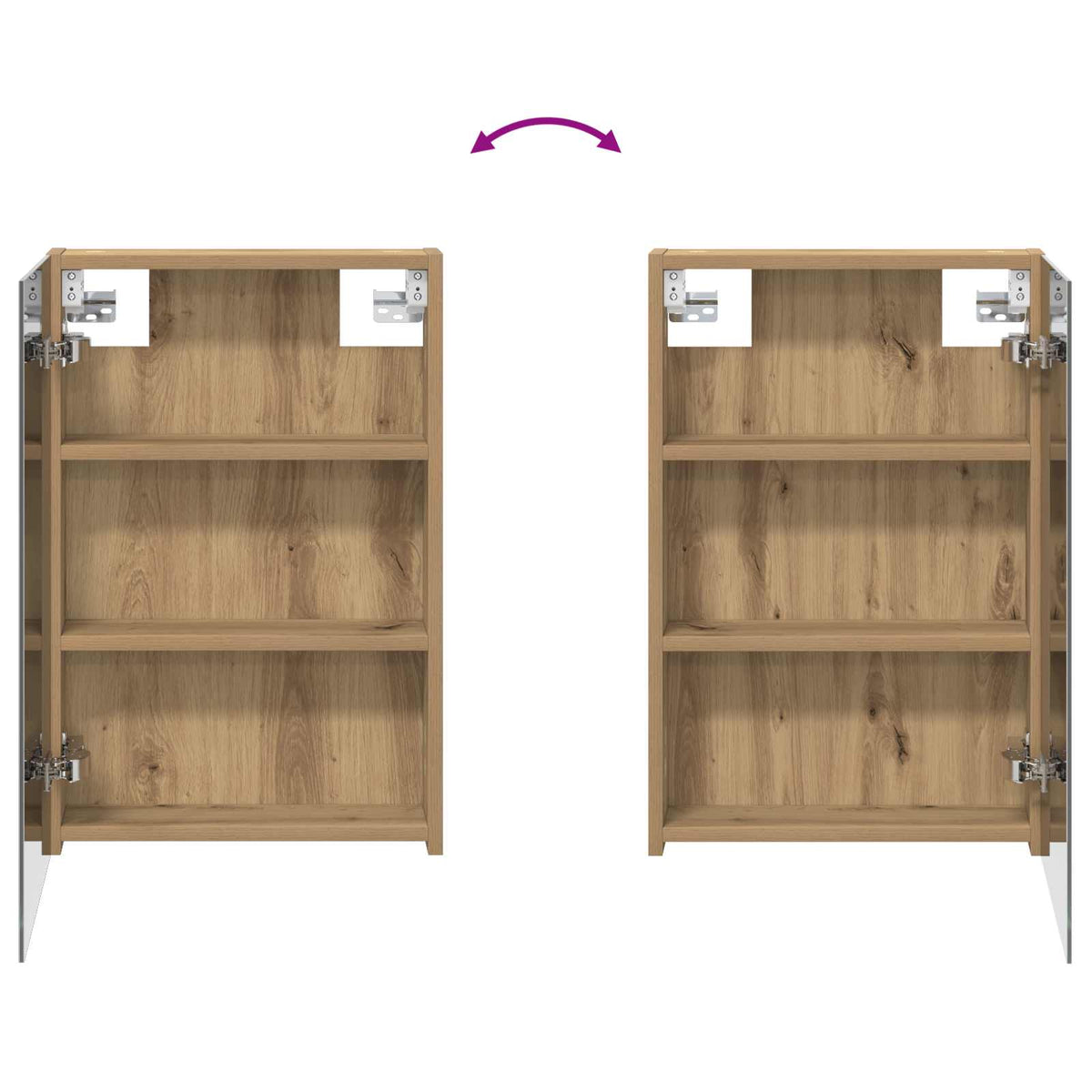 vidaXL Bathroom Cabinet Set 3 pcs 120 x 10.5 x 60.5 cm Engineered wood