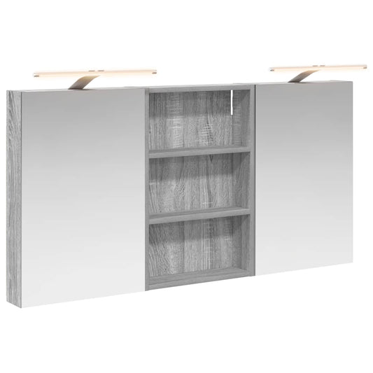 vidaXL Bathroom Cabinet Set 3 pcs 120 x 10.5 x 60.5 cm Engineered wood