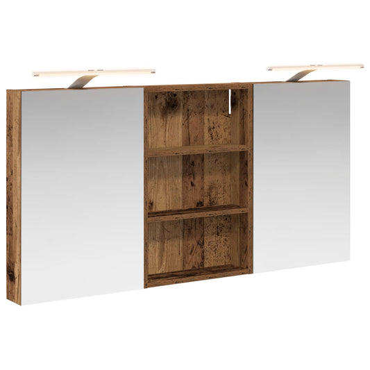 vidaXL Bathroom Cabinet Set 3 pcs 120 x 10.5 x 60.5 cm Engineered wood