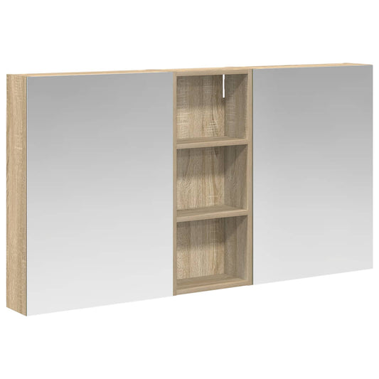 vidaXL Bathroom Cabinet Set 3 pcs 130 x 14.5 x 70 cm Engineered wood