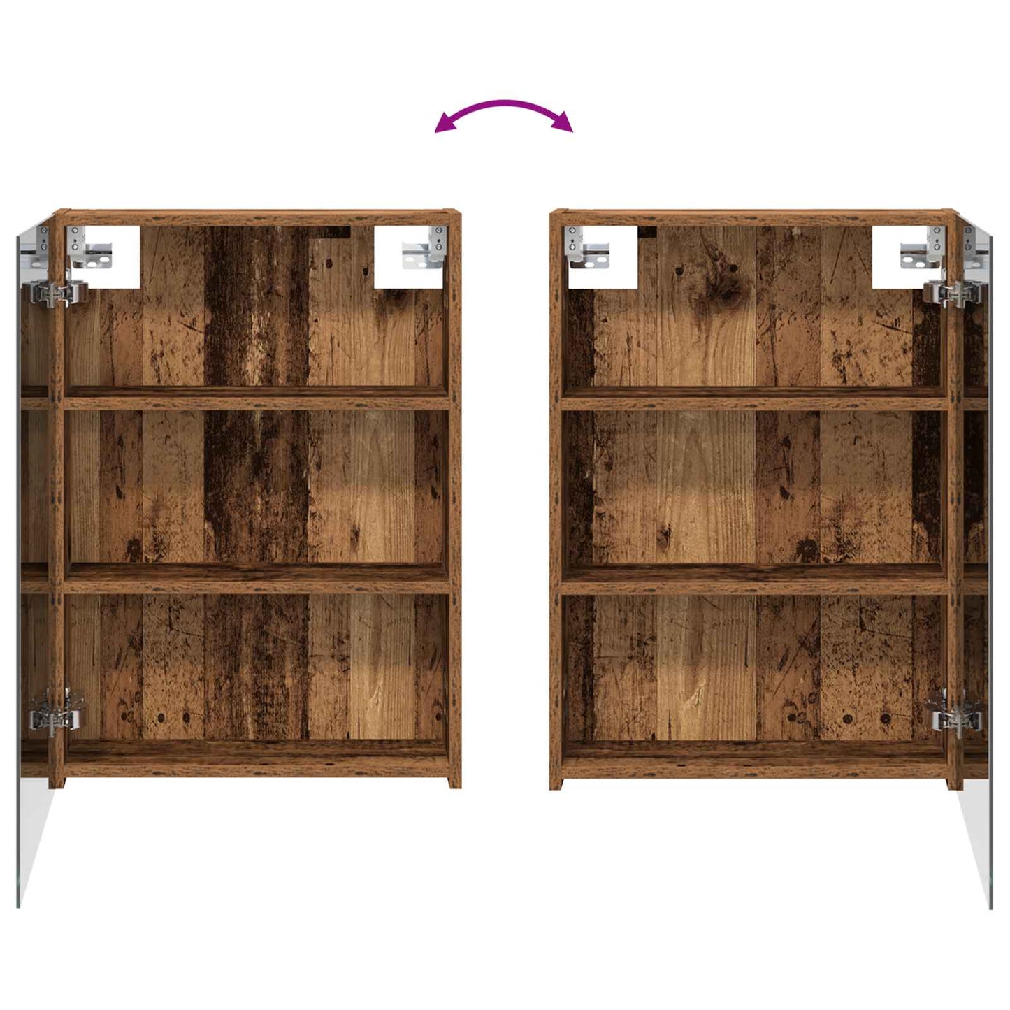 vidaXL Bathroom Cabinet Set 3 pcs 130 x 14.5 x 70 cm Engineered wood