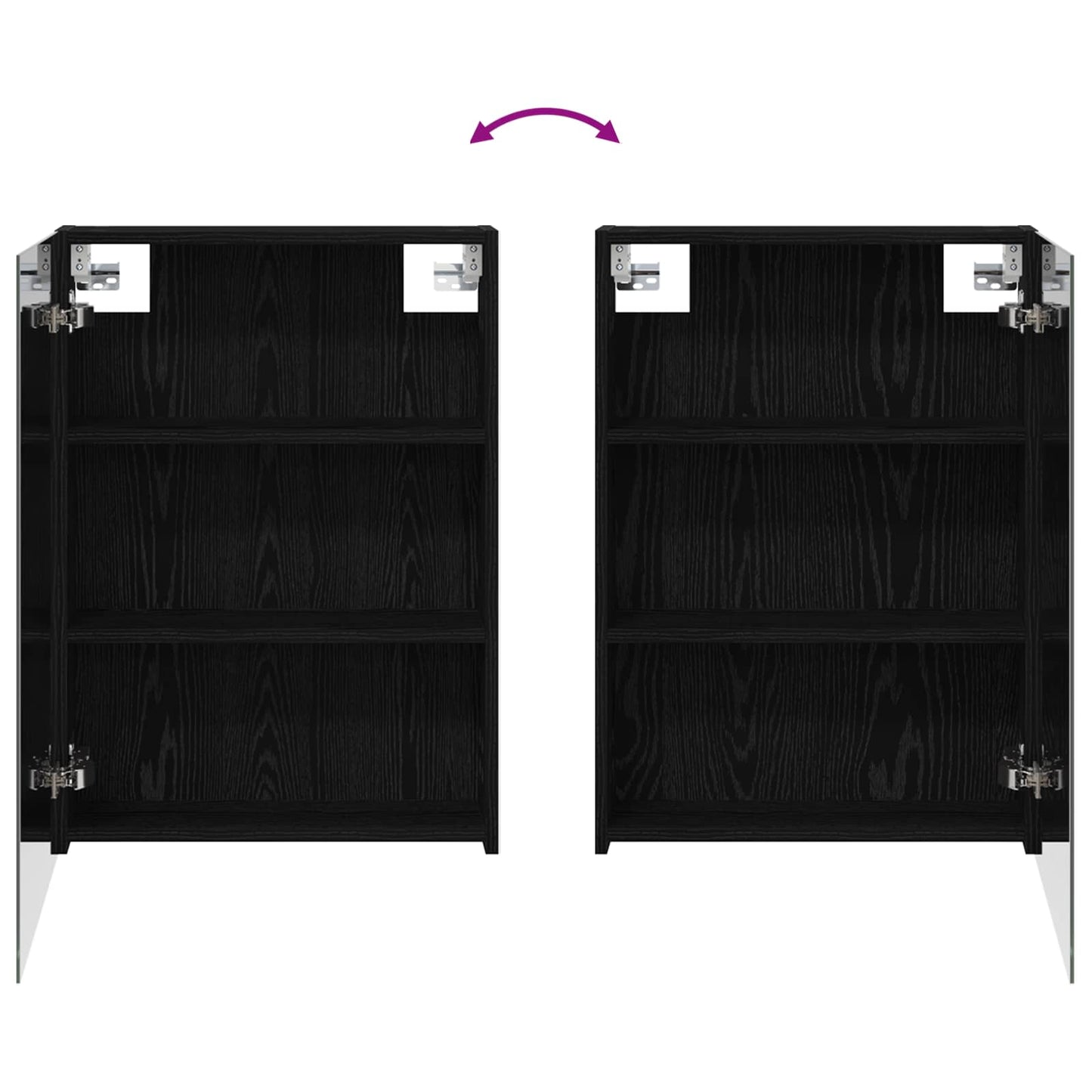 vidaXL Bathroom Cabinet Set 3 pcs 140 x 14.5 x 70 cm Engineered wood