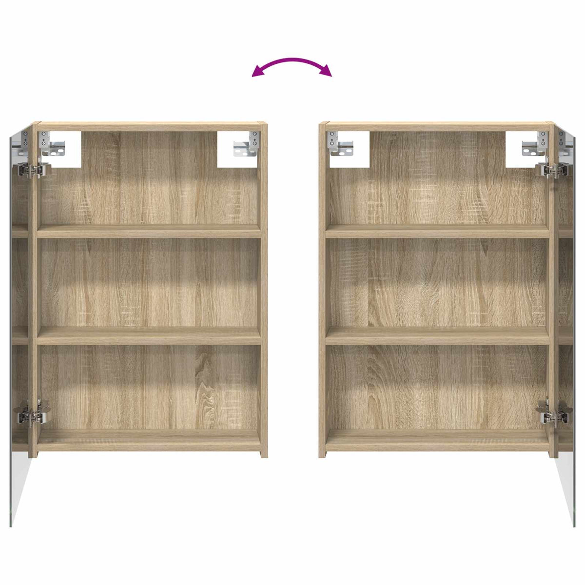 vidaXL Bathroom Cabinet Set 3 pcs 140 x 14.5 x 70 cm Engineered wood