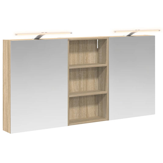 vidaXL Bathroom Cabinet Set 3 pcs 140 x 14.5 x 70 cm Engineered wood