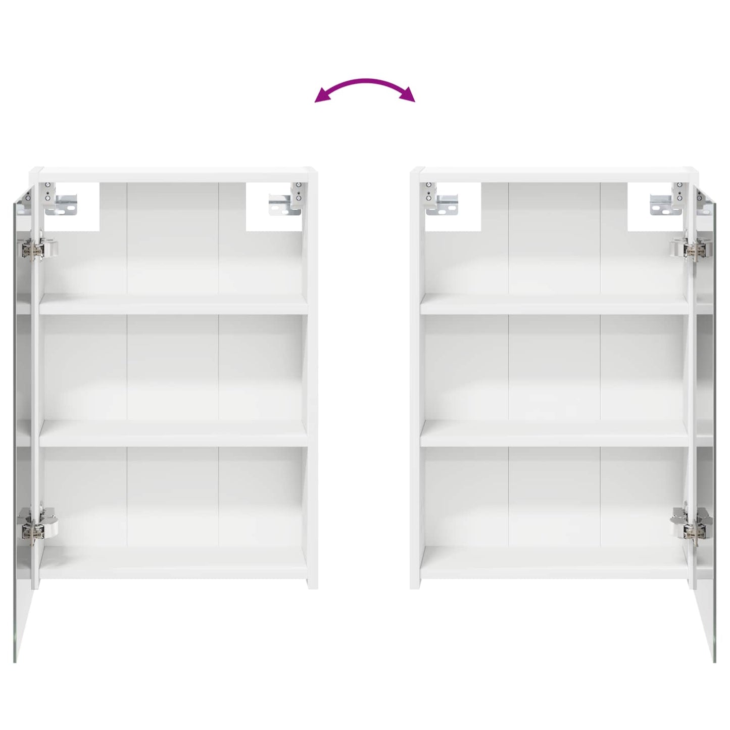 vidaXL Bathroom Cabinet Set 3 pcs 116 x 16 x 62.5 cm Engineered wood