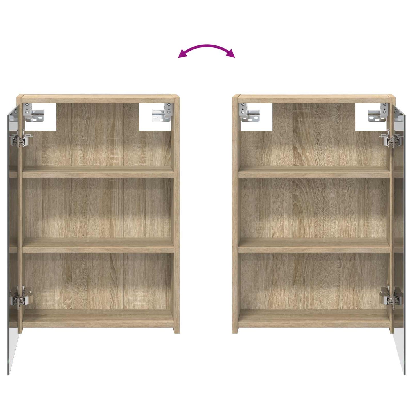 vidaXL Bathroom Cabinet Set 3 pcs 116 x 16 x 62.5 cm Engineered wood
