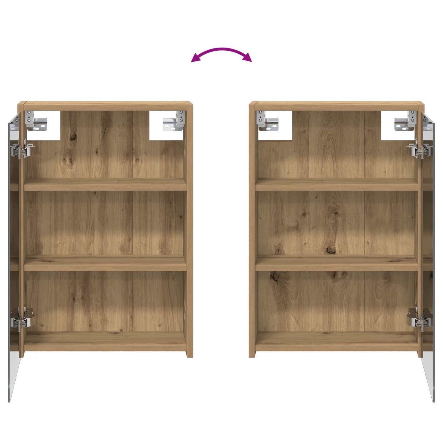 vidaXL Bathroom Cabinet Set 3 pcs 116 x 16 x 62.5 cm Engineered wood