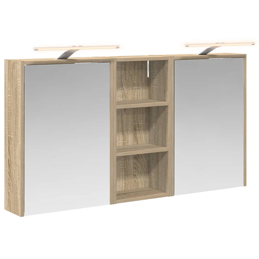 vidaXL Bathroom Cabinet Set 3 pcs 116 x 16 x 62.5 cm Engineered wood