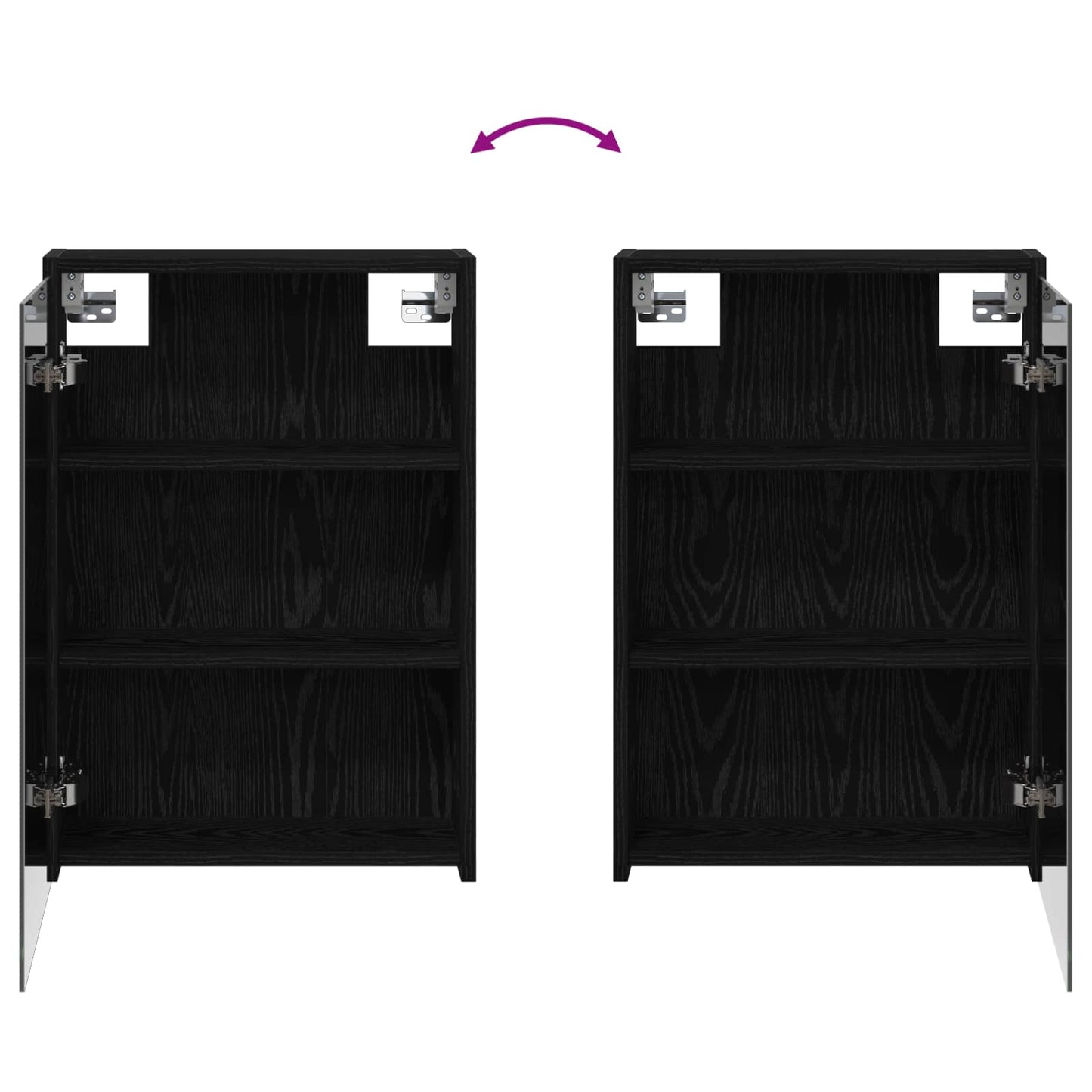 vidaXL Bathroom Cabinet Set 3 pcs 126 x 16 x 62.5 cm Engineered wood