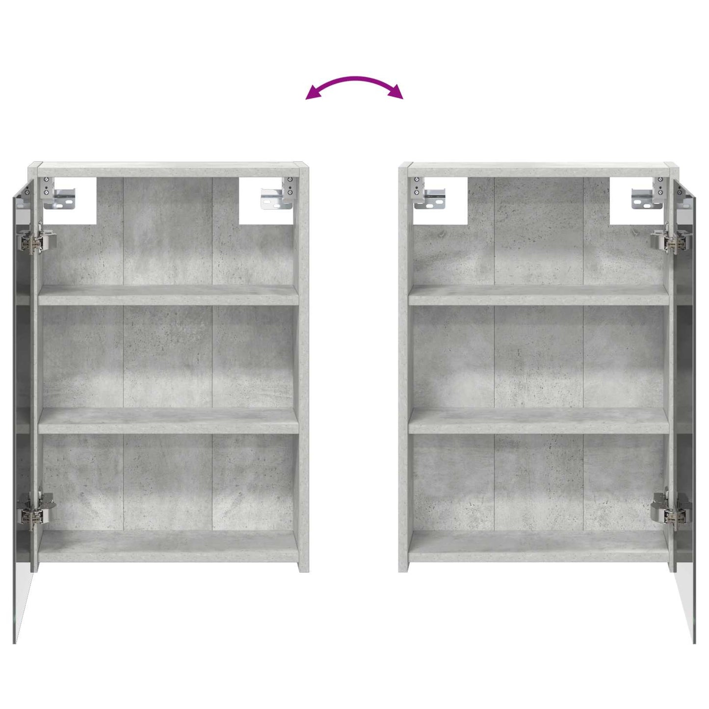 vidaXL Bathroom Cabinet Set 3 pcs 126 x 16 x 62.5 cm Engineered wood
