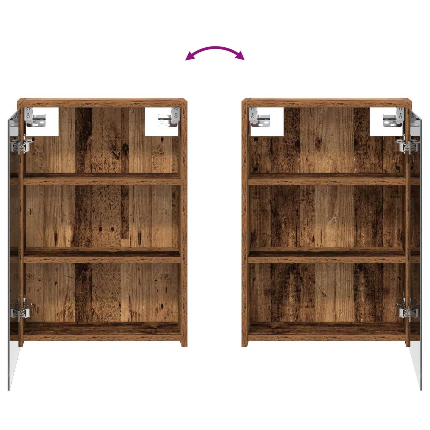vidaXL Bathroom Cabinet Set 3 pcs 126 x 16 x 62.5 cm Engineered wood