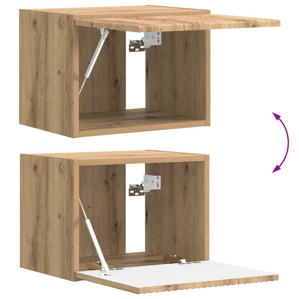 vidaXL TV Wall Cabinet 39 x 31 x 29.5 cm Artisian Oak Engineered Wood