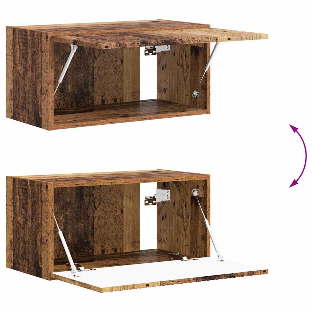 vidaXL TV Wall Cabinet Old Wood 60 x 31 x 29.5 cm Engineered Wood