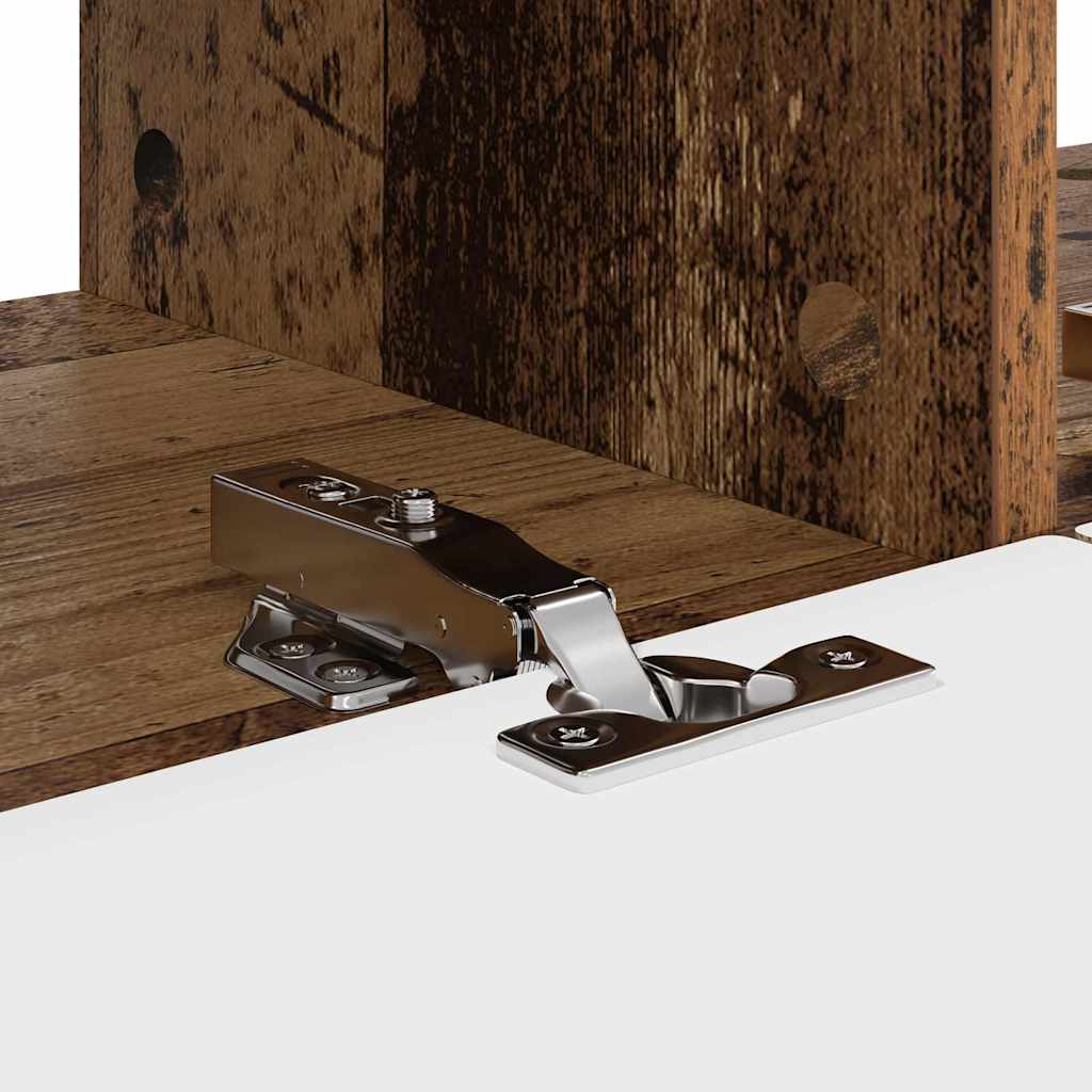 vidaXL TV Wall Cabinet Wall-mounted 2 pcs Old Wood 78.5 x 31 x 29.5 cm