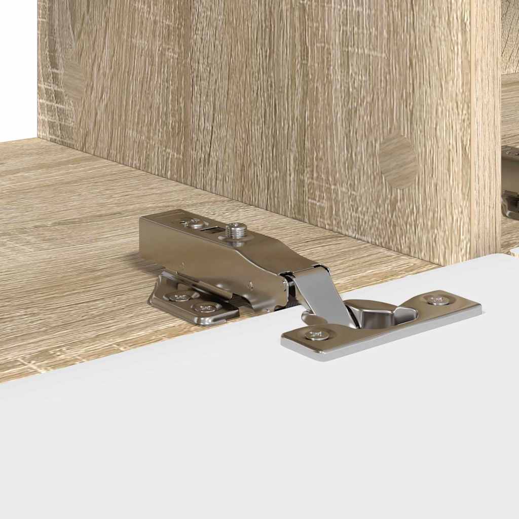 vidaXL TV Wall Cabinet 2 pcs Sonoma Engineered Wood
