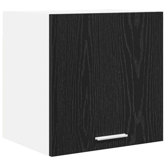 vidaXL Hanging Cabinet Black Oak and White 40 x 31 x 40 cm