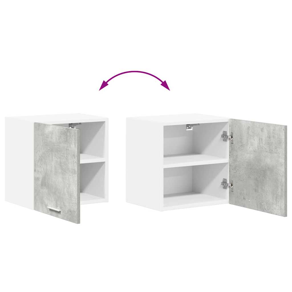 vidaXL Hanging Cabinet Concrete Grey and White 40 x 31 x 40 cm