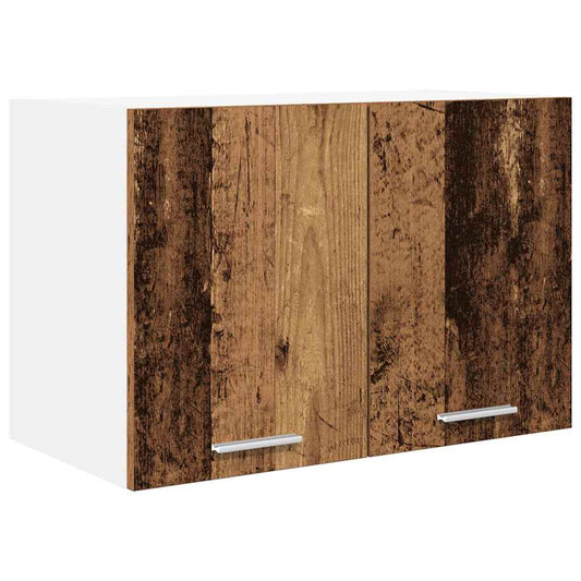 vidaXL Hanging Cabinet Old Wood and White 60 x 31 x 40 cm
