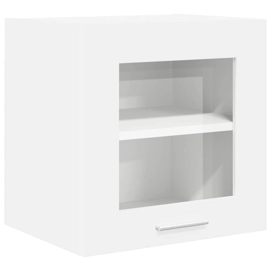 vidaXL Hanging Cabinet with Glass Door White 40 x 31 x 40 cm