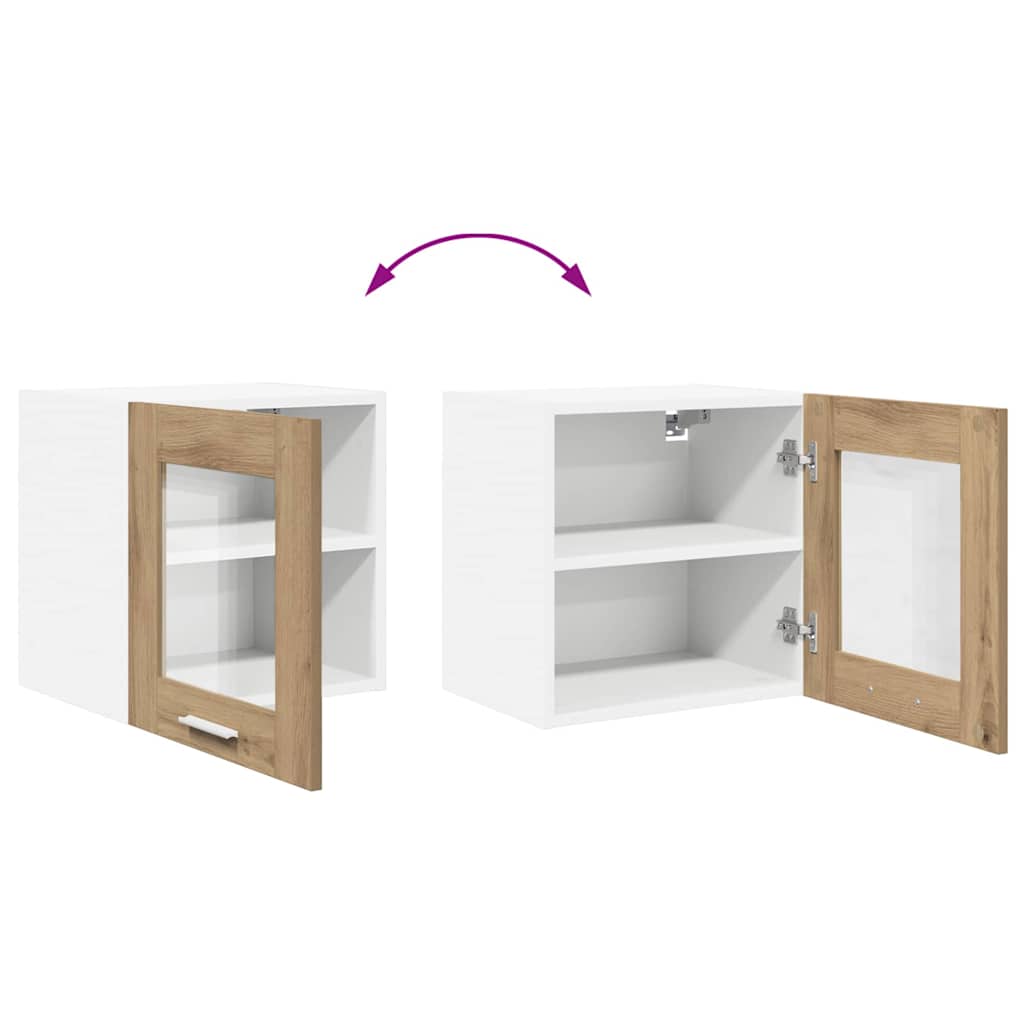 vidaXL Hanging Cabinet Artisan Oak 40 x 31 x 40 cm Engineered Wood