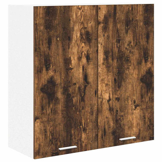 vidaXL Hanging Cabinet Riga Smoked Oak 80 x 31 x 80 cm Engineered Wood