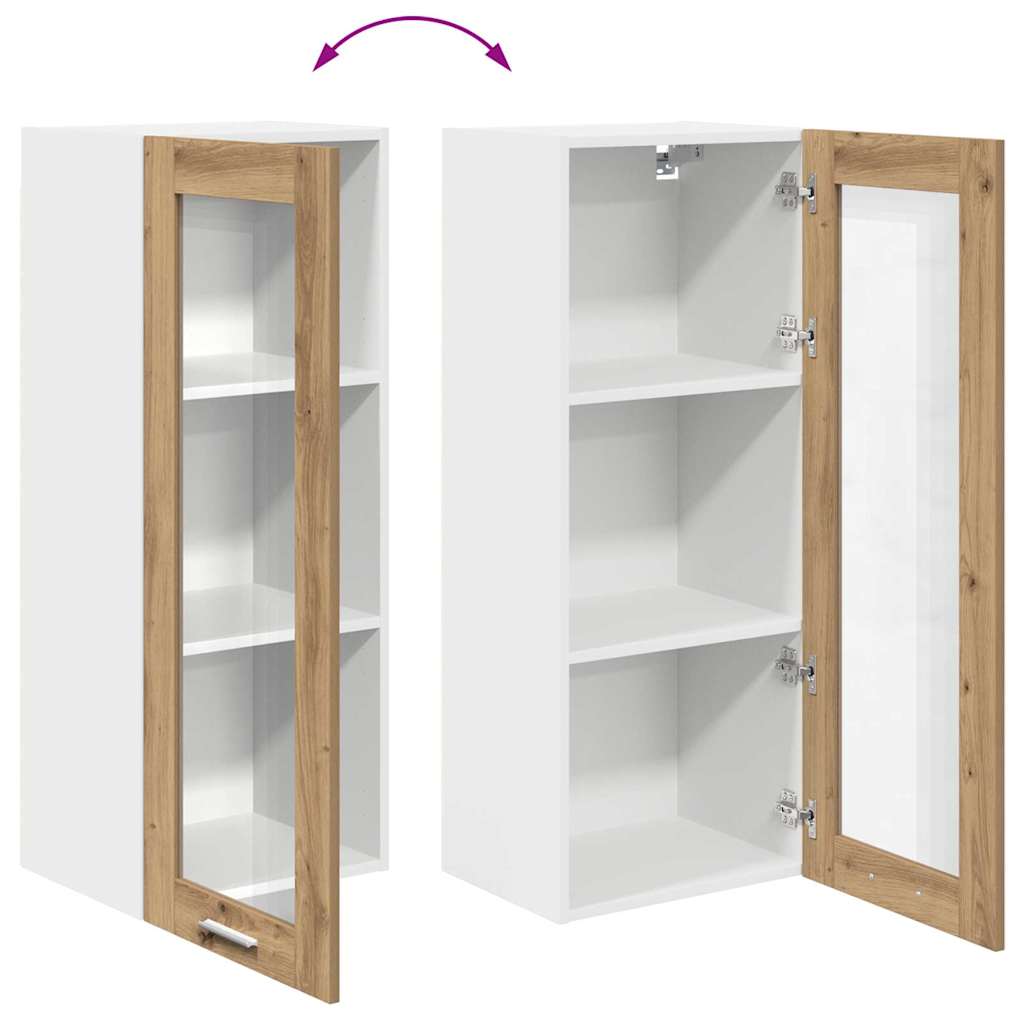 vidaXL Hanging Cabinet Artisan Oak 40 x 31 x 100 cm Engineered Wood
