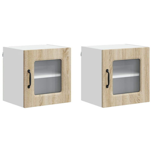 vidaXL Dishwasher Panel Kalmar 2 pcs Sonoma Oak 40 x 31 x 40 cm