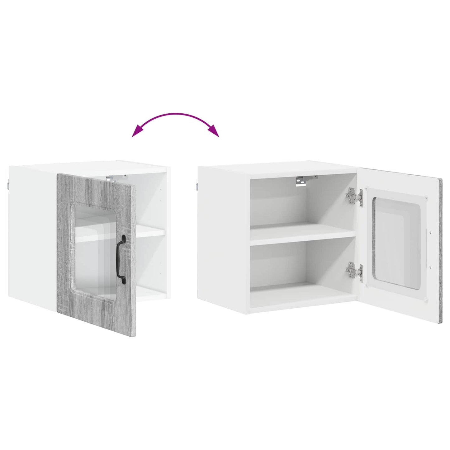 vidaXL Dishwasher Panel Kalmar Grey Sonoma 40 x 31 x 40 cm