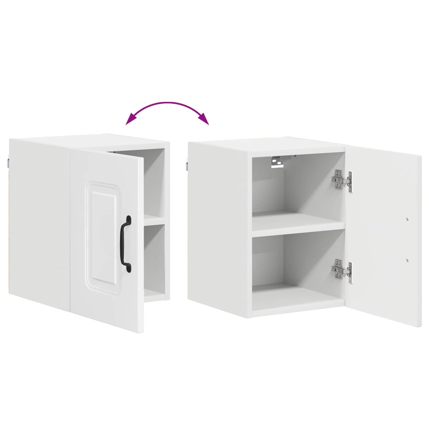vidaXL Dishwasher Panel Kalmar High Gloss White 30 x 31 x 40 cm