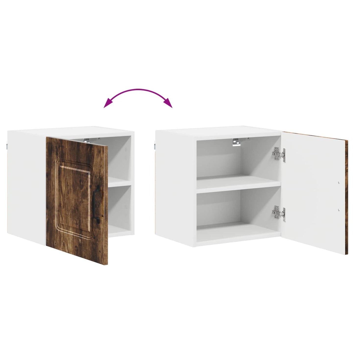 vidaXL Dishwasher Panel Kalmar Smoked Oak 40 x 31 x 40 cm