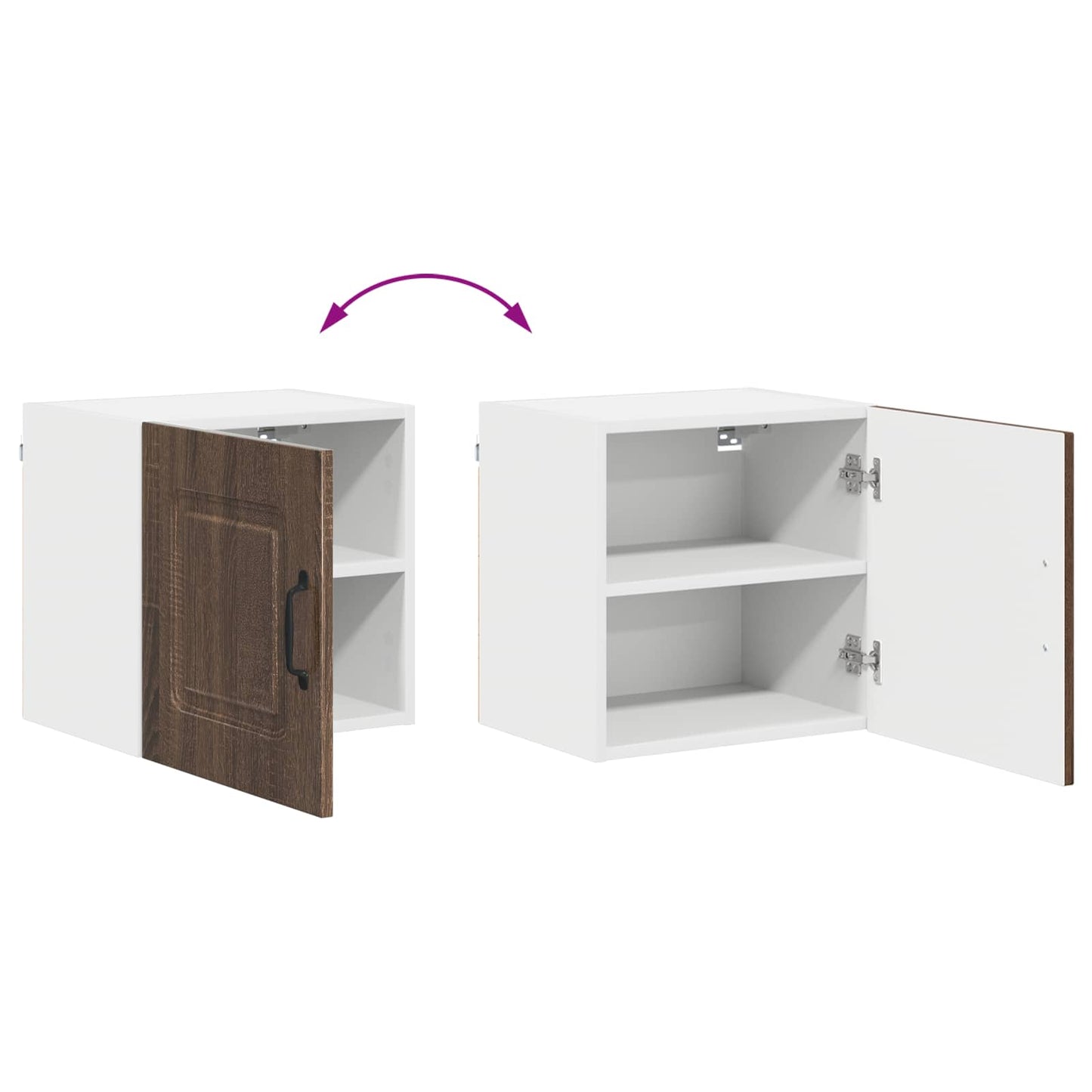 vidaXL Dishwasher Panel Kalmar Brown Oak 40 x 31 x 40 cm