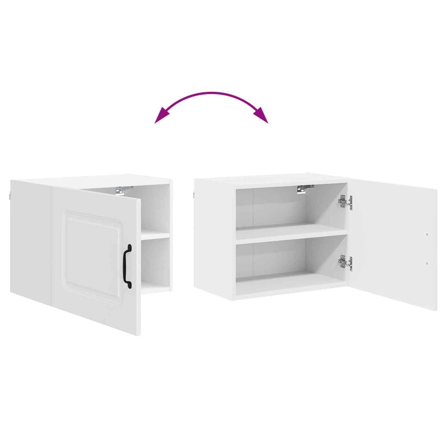 vidaXL Dishwasher Panel Kalmar White 50 x 31 x 40 cm Engineered Wood