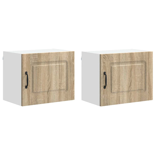 vidaXL Dishwasher Panel Kalmar 2 pcs Sonoma Oak 50 x 31 x 40 cm