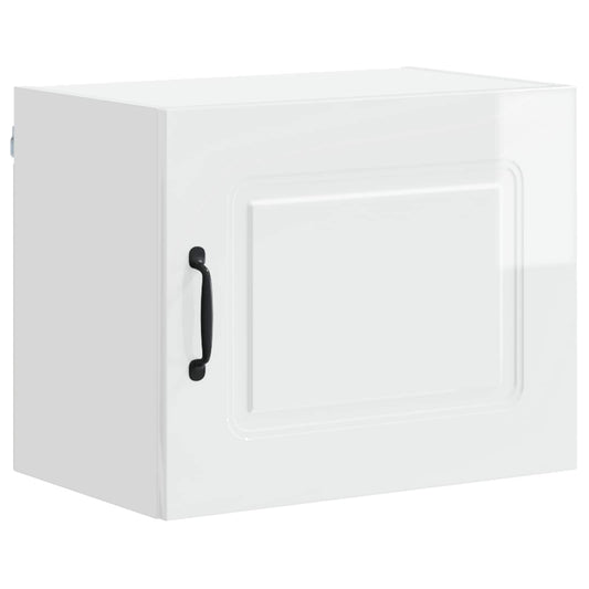 vidaXL Dishwasher Panel Kalmar High Gloss White 50 x 31 x 40 cm