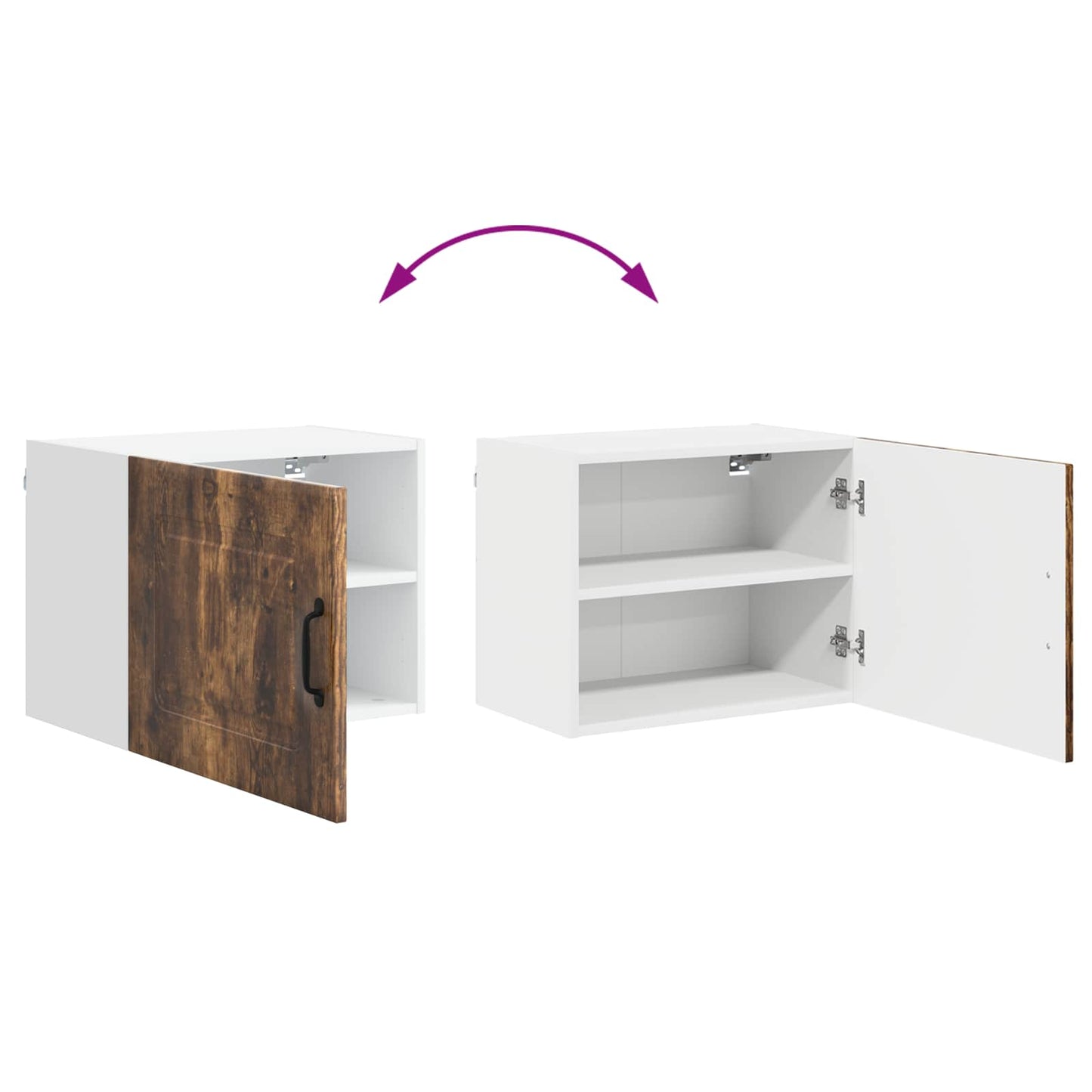vidaXL Dishwasher Panel Kalmar Smoked Oak 50 x 31 x 40 cm