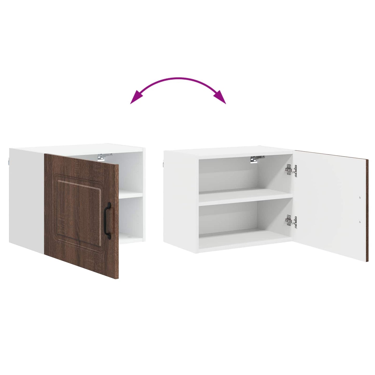 vidaXL Dishwasher Panel Kalmar Brown Oak 50 x 31 x 40 cm