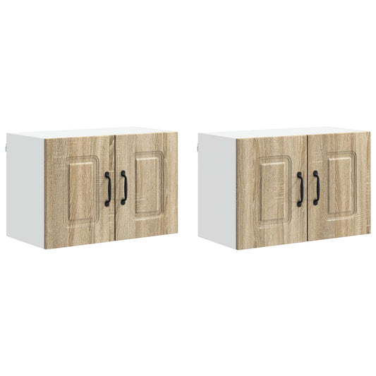 vidaXL Dishwasher Panel Kalmar 2 pcs Sonoma Oak 60 x 31 x 40 cm