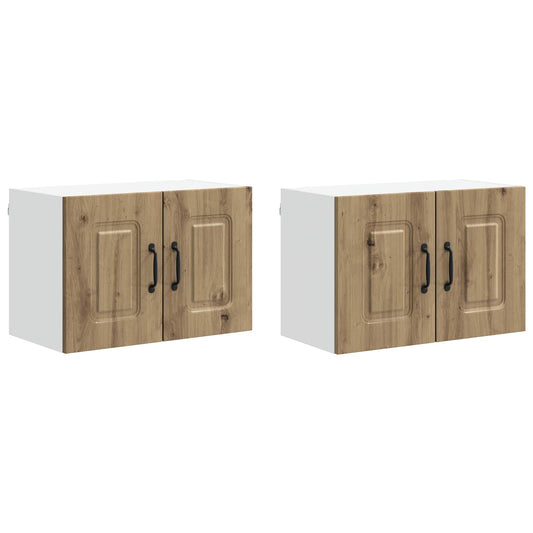 vidaXL Dishwasher Panel Kalmar 2 pcs Artisan Oak 60 x 31 x 40 cm