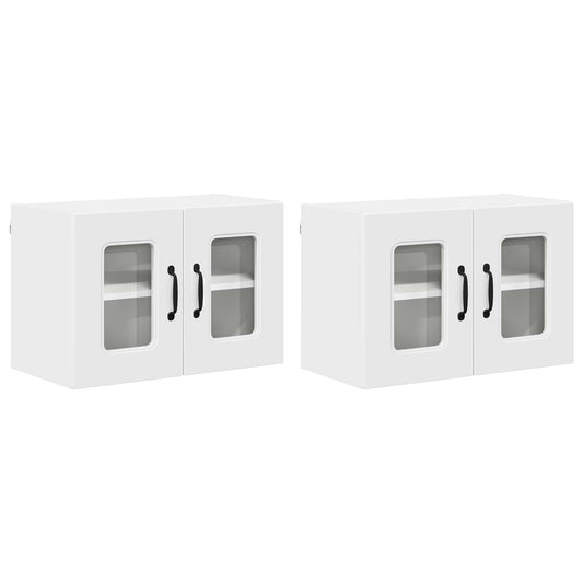 vidaXL Dishwasher Panel Kalmar 2 pcs White 60 x 31 x 40 cm