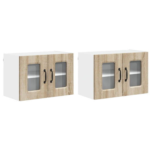 vidaXL Dishwasher Panel Kalmar 2 pcs Sonoma Oak 60 x 31 x 40 cm