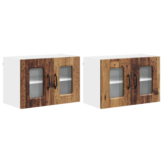 vidaXL Dishwasher Panel Kalmar 2 pcs Old Wood 60 x 31 x 40 cm