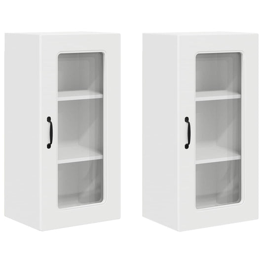 vidaXL Dishwasher Panel Kalmar 2 pcs White 40 x 31 x 80 cm