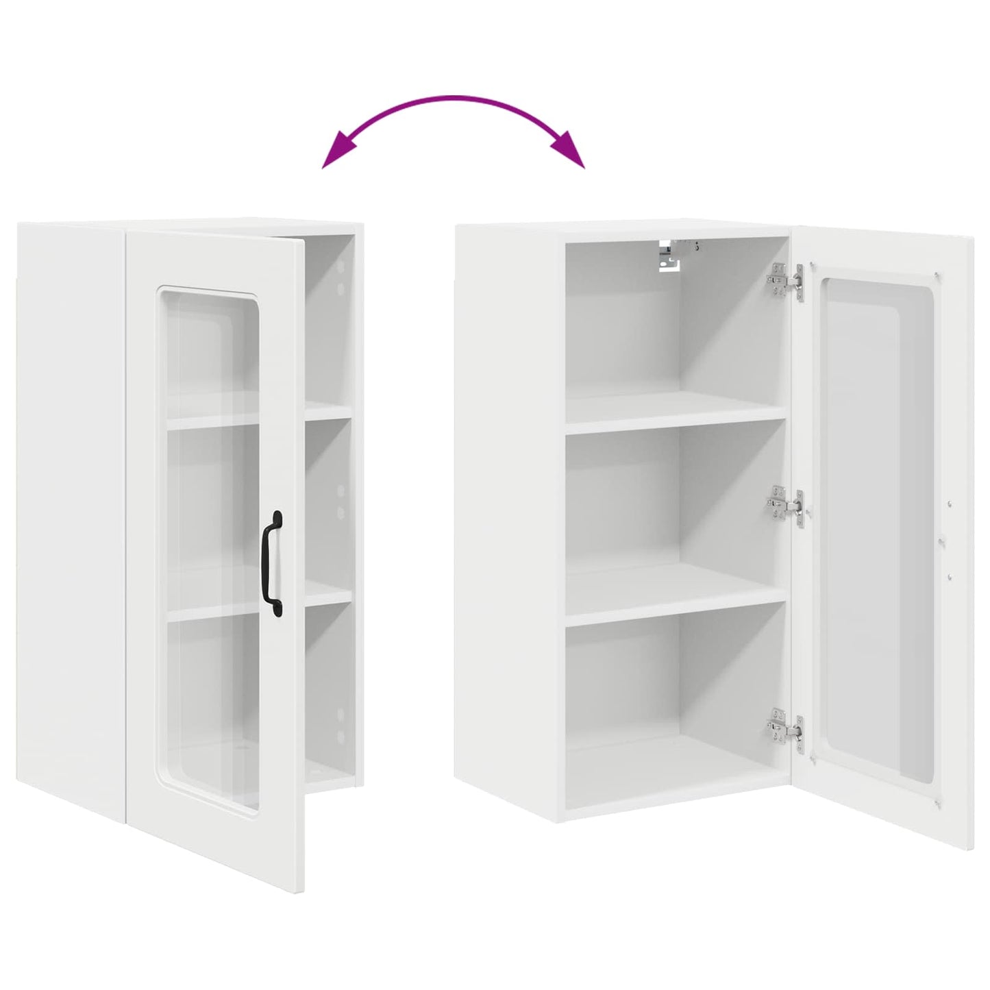 vidaXL Dishwasher Panel Kalmar 2 pcs White 40 x 31 x 80 cm