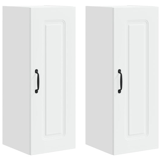 vidaXL Dishwasher Panel Kalmar 2 pcs White 30 x 31 x 80 cm